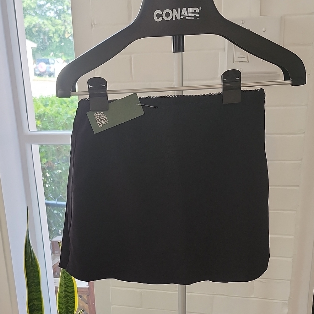 Wild Fable Black Mini Skort